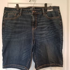 a.n.a. Denim Bermuda Shorts